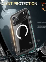 REDPEPPER Dot+ Series For iPhone 17 Pro Max Case Compatible with MagSafe IP68 Waterproof Clear Back Phone Cover by The Case Factory