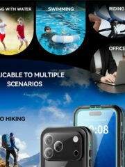 REDPEPPER Dot+ Series For iPhone 17 Pro Max Case Compatible with MagSafe IP68 Waterproof Clear Back Phone Cover by The Case Factory