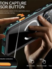 REDPEPPER Dot+ Series For iPhone 17 Pro Max Case Compatible with MagSafe IP68 Waterproof Clear Back Phone Cover by The Case Factory