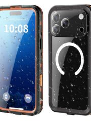 REDPEPPER Dot+ Series For iPhone 17 Pro Max Case Compatible with MagSafe IP68 Waterproof Clear Back Phone Cover Orange iPhone 17 Pro Max by The Case Factory