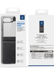 DUX DUCIS STEX Series For Samsung Galaxy Z Flip6 5G / Galaxy Z Flip7 FE Case Star Pattern Leather Phone Cover by The Case Factory