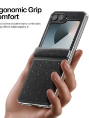 DUX DUCIS STEX Series For Samsung Galaxy Z Flip6 5G / Galaxy Z Flip7 FE Case Star Pattern Leather Phone Cover by The Case Factory