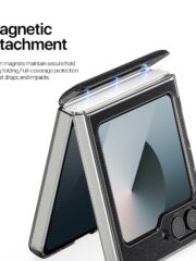 DUX DUCIS STEX Series For Samsung Galaxy Z Flip6 5G / Galaxy Z Flip7 FE Case Star Pattern Leather Phone Cover by The Case Factory
