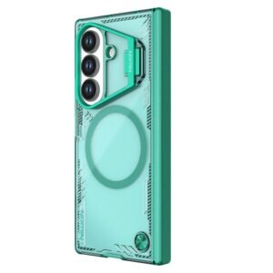 NILLKIN Iceblade CamProp For Samsung Galaxy Z Fold7 Case Compatible with MagSafe Lens Frame Kickstand PC-TPU Phone Cover Green Samsung Galaxy Z Fold7 by The Case Factory