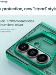 NILLKIN Iceblade CamProp For Samsung Galaxy Z Fold7 Case Compatible with MagSafe Lens Frame Kickstand PC-TPU Phone Cover by The Case Factory