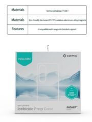 NILLKIN Iceblade CamProp For Samsung Galaxy Z Fold7 Case Compatible with MagSafe Lens Frame Kickstand PC-TPU Phone Cover by The Case Factory