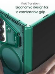 NILLKIN Iceblade CamProp For Samsung Galaxy Z Fold7 Case Compatible with MagSafe Lens Frame Kickstand PC-TPU Phone Cover by The Case Factory