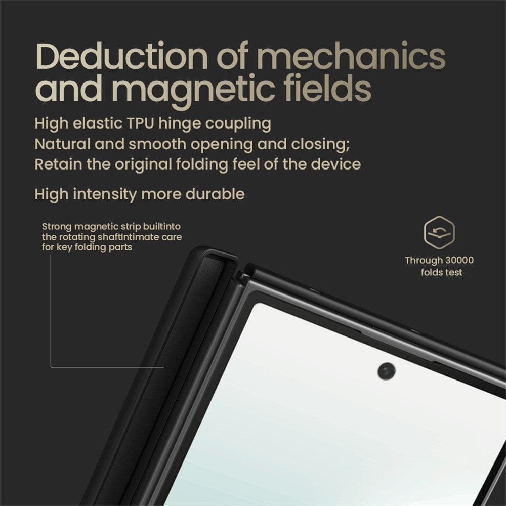 NILLKIN For Samsung Galaxy Z Fold7 Case TPU - Aramid Fiber Lens Cover Kickstand Phone Cover | Compatible with MagSafe by The Case Factory