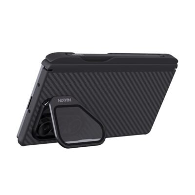 NILLKIN CarboProp For Samsung Galaxy Z Fold7 Magnetic Case Clear Black Lens Lid Aramid Fiber Phone Cover with Stylus Pen by The Case Factory