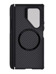 NILLKIN CarboProp For Samsung Galaxy Z Fold7 Magnetic Case Clear Black Lens Lid Aramid Fiber Phone Cover with Stylus Pen by The Case Factory