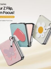 DUX DUCIS Luvy Series For Samsung Galaxy Z Flip6 / Galaxy Z Flip7 FE Case Leather Phone Cover with Ring Holder / Strap by The Case Factory