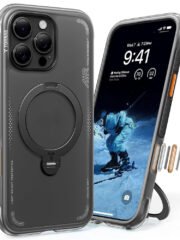 TORRAS Ostand Q3 Air Series For iPhone 16 Pro Max Case Shockproof Kickstand Phone Cover | Compatible with MagSafe Black iPhone 16 Pro Max by The Case Factory