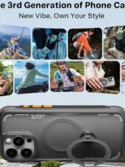 TORRAS Ostand Q3 Air Series For iPhone 16 Pro Max Case Shockproof Kickstand Phone Cover | Compatible with MagSafe by The Case Factory