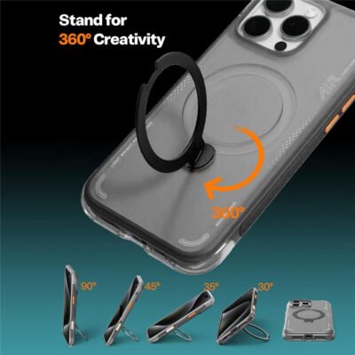 TORRAS Ostand Q3 Air Series For iPhone 16 Pro Case Shockproof Kickstand Phone Cover | Compatible with MagSafe by The Case Factory