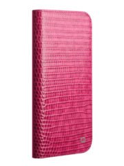 QIALINO For iPhone 17 Pro Wallet Case Crocodile Texture Genuine Cow Leather Anti-Drop Phone Cover by The Case Factory