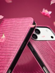 QIALINO For iPhone 17 Pro Wallet Case Crocodile Texture Genuine Cow Leather Anti-Drop Phone Cover by The Case Factory