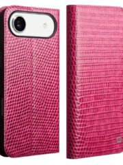 QIALINO For iPhone Air Wallet Case Crocodile Texture Genuine Cow Leather Anti-Drop Phone Cover As Shown iPhone Air by The Case Factory