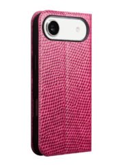 QIALINO For iPhone Air Wallet Case Crocodile Texture Genuine Cow Leather Anti-Drop Phone Cover by The Case Factory