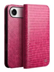 QIALINO For iPhone Air Wallet Case Crocodile Texture Genuine Cow Leather Anti-Drop Phone Cover by The Case Factory