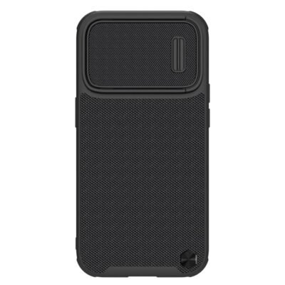 NILLKIN for iPhone 14 Pro Texture Pro Anti-scratch Phone Case Cover with Camera Slide Protector Support Magnetic Wireless Charging Black iPhone 14 Pro by The Case Factory