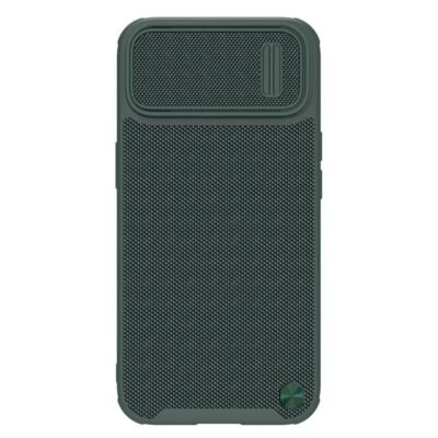 NILLKIN for iPhone 14 / iPhone 13 Texture Pro Magnetic Case Anti-drop Cover with Camera Slider Green by The Case Factory