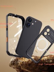 REDPEPPER For iPhone 17 IP68 Waterproof Case Clear Back Phone Cover Compatible with MagSafe by The Case Factory