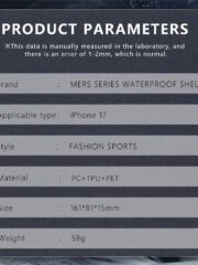 REDPEPPER For iPhone 17 IP68 Waterproof Case Clear Back Phone Cover Compatible with MagSafe by The Case Factory