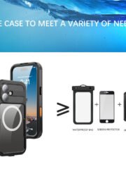 REDPEPPER For iPhone 17 IP68 Waterproof Case Clear Back Phone Cover Compatible with MagSafe by The Case Factory