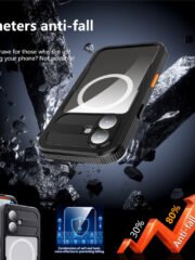 REDPEPPER For iPhone 17 IP68 Waterproof Case Clear Back Phone Cover Compatible with MagSafe by The Case Factory