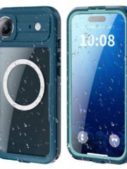 REDPEPPER For iPhone Air IP68 Waterproof Case Clear Back Phone Cover Compatible with MagSafe Blue iPhone Air by The Case Factory