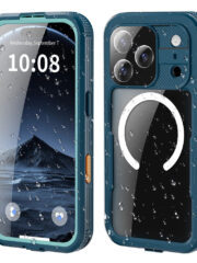 REDPEPPER For iPhone 17 Pro IP68 Waterproof Case Clear Back Phone Cover Compatible with MagSafe Blue iPhone 17 Pro by The Case Factory