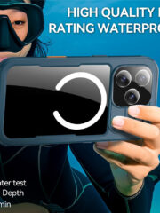 REDPEPPER For iPhone 17 Pro IP68 Waterproof Case Clear Back Phone Cover Compatible with MagSafe by The Case Factory
