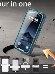 REDPEPPER For iPhone 17 Pro IP68 Waterproof Case Clear Back Phone Cover Compatible with MagSafe by The Case Factory