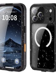 REDPEPPER For iPhone 17 Pro Max IP68 Waterproof Case Clear Back Phone Cover Compatible with MagSafe Black iPhone 17 Pro Max by The Case Factory