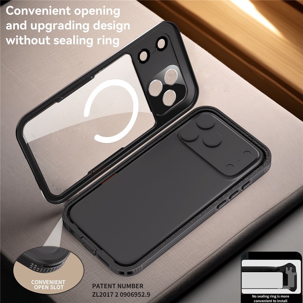 REDPEPPER For iPhone 17 Pro Max IP68 Waterproof Case Clear Back Phone Cover Compatible with MagSafe by The Case Factory