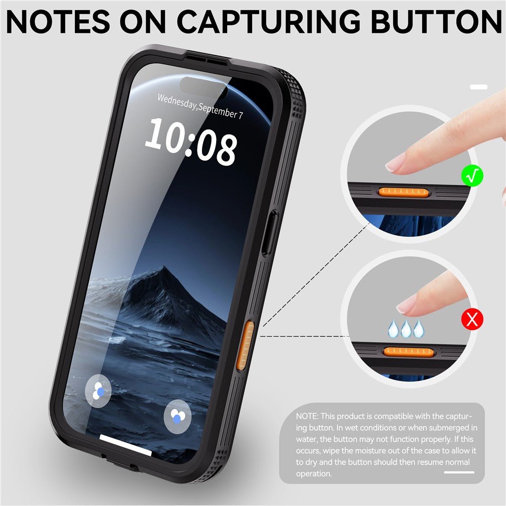 REDPEPPER For iPhone 17 Pro Max IP68 Waterproof Case Clear Back Phone Cover Compatible with MagSafe by The Case Factory