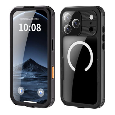 REDPEPPER For iPhone 17 Pro Max IP68 Waterproof Case Clear Back Phone Cover Compatible with MagSafe by The Case Factory