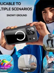 REDPEPPER For iPhone 17 Pro Max IP68 Waterproof Case Clear Back Phone Cover Compatible with MagSafe by The Case Factory