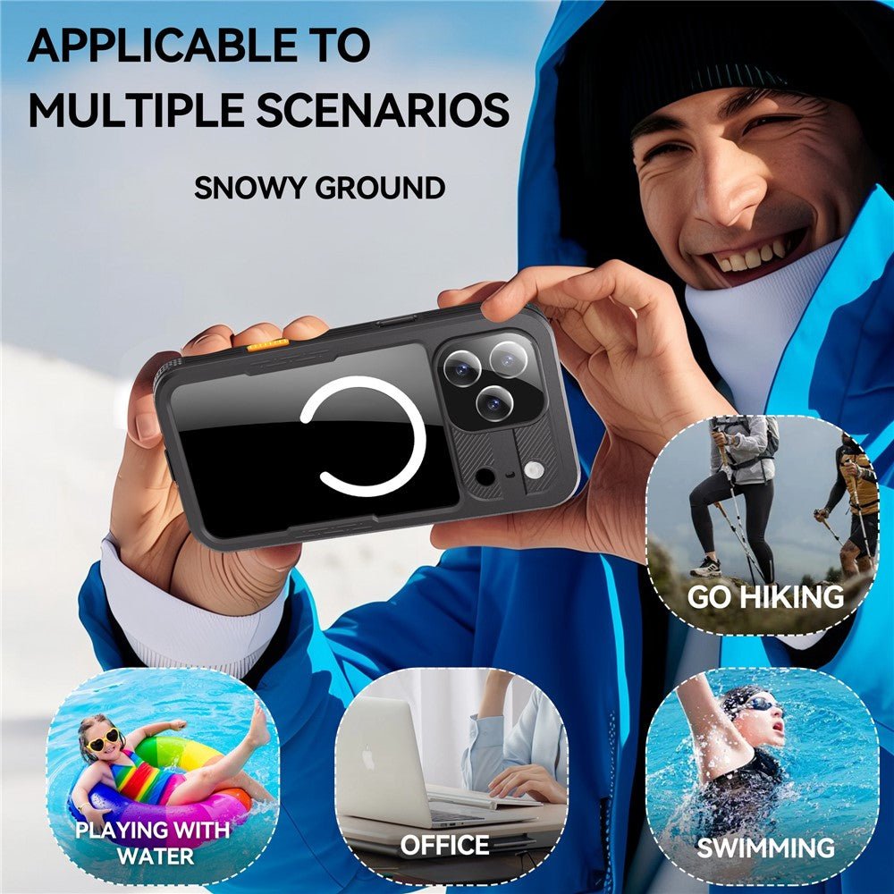 REDPEPPER For iPhone 17 Pro Max IP68 Waterproof Case Clear Back Phone Cover Compatible with MagSafe by The Case Factory