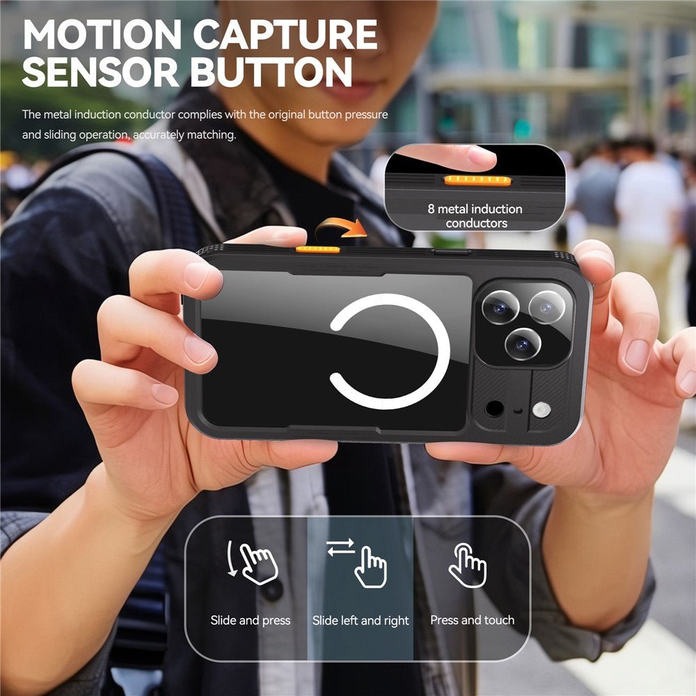 REDPEPPER For iPhone 17 Pro Max IP68 Waterproof Case Clear Back Phone Cover Compatible with MagSafe by The Case Factory