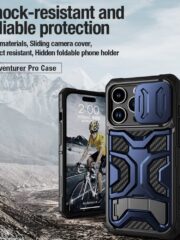 NILLKIN Adventurer Pro for iPhone 14 Pro Anti-drop Case Kickstand Slide Camera Cover Design Phone Protective Cover by The Case Factory
