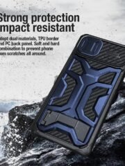 NILLKIN Adventurer Pro for iPhone 14 Plus Kickstand Slide Camera Cover Design Phone Anti-drop Case Hybrid Protective Cover by The Case Factory