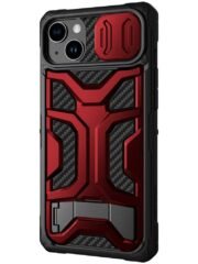 NILLKIN Adventurer Pro for iPhone 14 Plus Kickstand Slide Camera Cover Design Phone Anti-drop Case Hybrid Protective Cover Red iPhone 14 Plus by The Case Factory