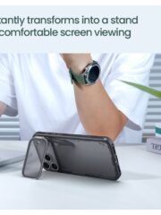 NILLKIN Iceblade CamProp For iPhone 17 Pro Max Case Clear Lens Lid Kickstand Phone Cover by The Case Factory