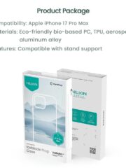 NILLKIN Iceblade CamProp For iPhone 17 Pro Max Case Clear Lens Lid Kickstand Phone Cover by The Case Factory