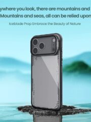 NILLKIN Iceblade CamProp For iPhone 17 Pro Max Case Clear Lens Lid Kickstand Phone Cover by The Case Factory