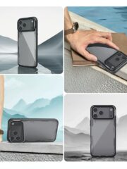 NILLKIN Iceblade CamProp For iPhone 17 Pro Max Case Clear Lens Lid Kickstand Phone Cover by The Case Factory
