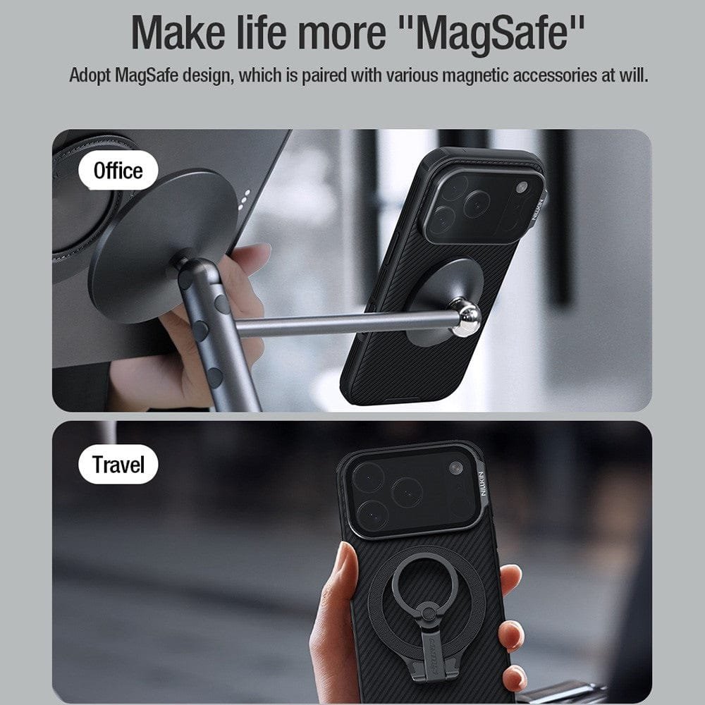 NILLKIN Camshield Prop Magnetic Series for iPhone 17 Pro Max Case Lens Lid Phone Back Cover by The Case Factory