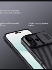 NILLKIN Camshield Pro for iPhone 17 Case Phone Cover with Slider Camera | Compatible with MagSafe by The Case Factory