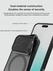 NILLKIN Camshield Prop Magnetic Series for iPhone 17 Pro Case Clear Lens Lid Phone Back Cover by The Case Factory